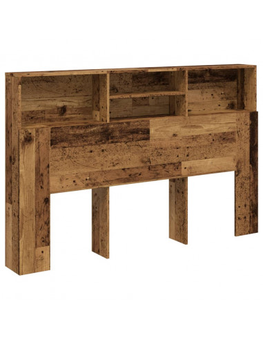 Testiera con Contenitore Legno 160x19x103,5 cm in Truciolato