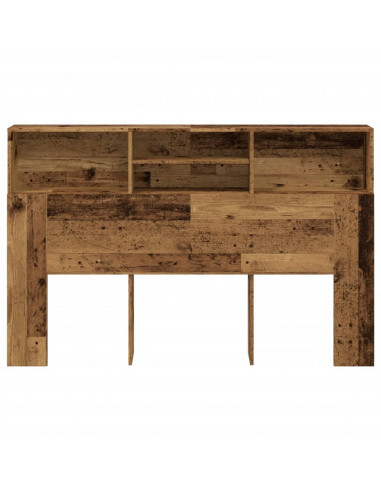 Testiera con Contenitore Legno 160x19x103,5 cm in Truciolato