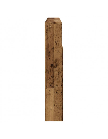 Testiera con Contenitore Legno 160x19x103,5 cm in Truciolato