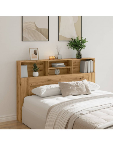 Testiera con Contenitore Artigianale 160x19x103,5cm Multistrato