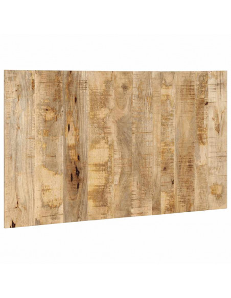 Testiera 140 cm in Legno Massello di Mango Grezzo