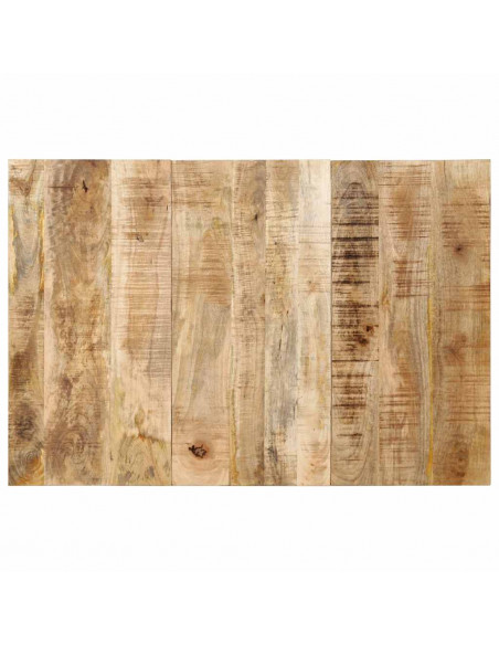 Testiera 120 cm in Legno Massello di Mango Grezzo