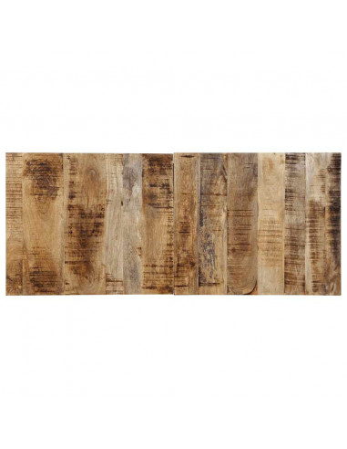 Testiera 120 cm in Legno Massello di Mango Grezzo