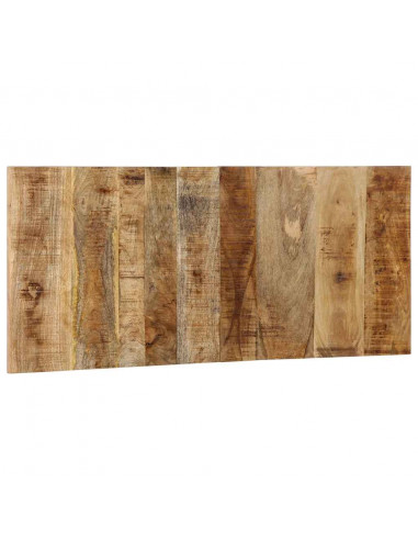 Testiera 120 cm in Legno Massello di Mango Grezzo