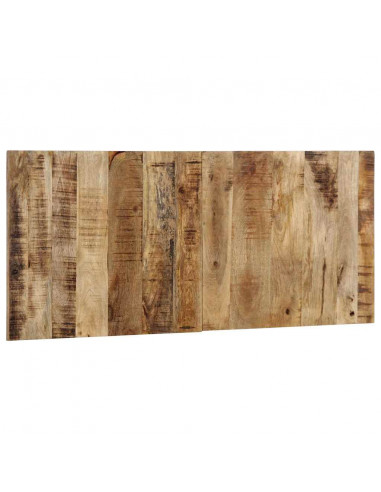 Testiera 120 cm in Legno Massello di Mango Grezzo