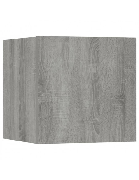 Set di Mobili Porta TV 7 pz Grigio Sonoma in Legno Multistrato