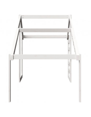 Tetto per Letto Bambini Bianco 198x97x113cm Legno Massello Pino