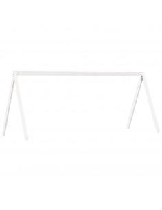 Tetto Letto Bambini Bianco 199x95,5x88 cm Legno Massello Pino 2