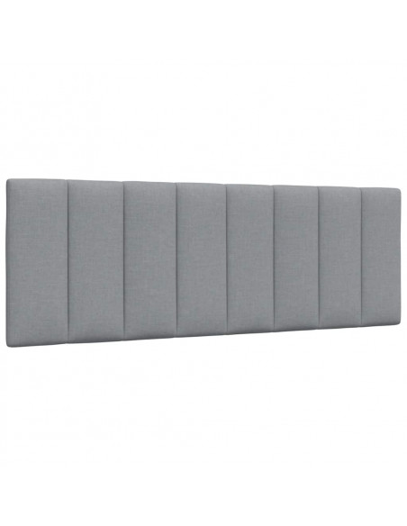 Letto con Materasso Grigio Chiaro 120x200cm Tessuto