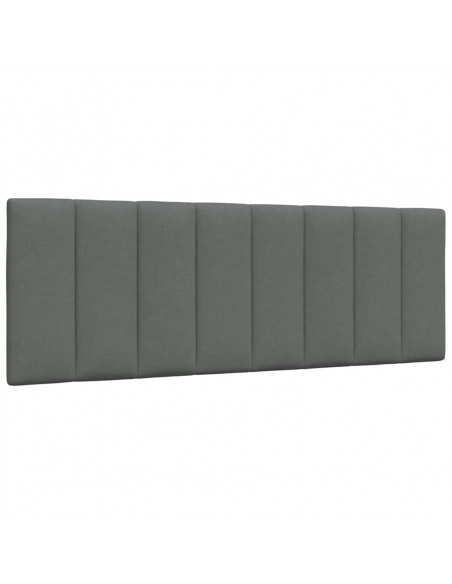 Letto con Materasso Grigio Scuro 120x200 cm Tessuto