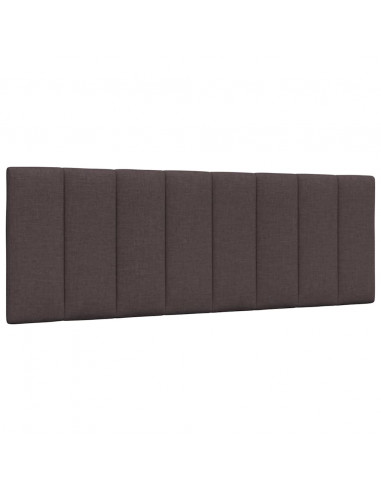 Letto con Materasso Marrone Scuro 120x200cm Tessuto