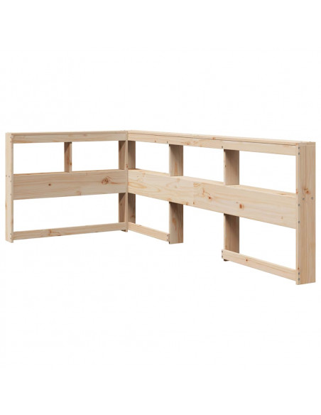 Letto Libreria senza Materasso 100x200 cm in Legno di Pino