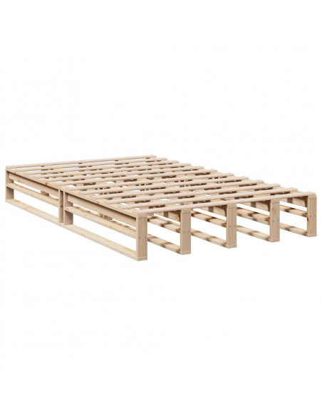 Letto Libreria senza Materasso 120x200cm Legno Massello di Pino