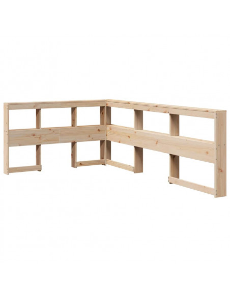 Letto Libreria senza Materasso 120x200cm Legno Massello di Pino