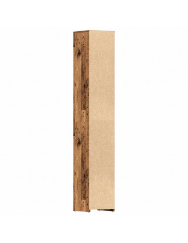 Mobile da Bagno Legno Antico 30x30x183,5 cm in Legno tecnico