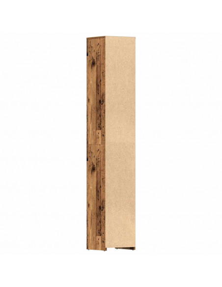 Mobile da Bagno Legno Antico 30x30x183,5 cm in Legno tecnico