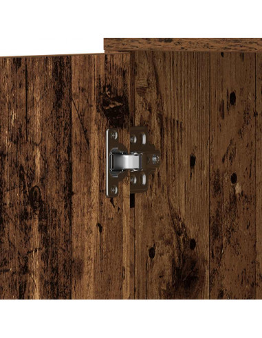 Mobile da Bagno Legno Antico 30x30x183,5 cm in Legno tecnico