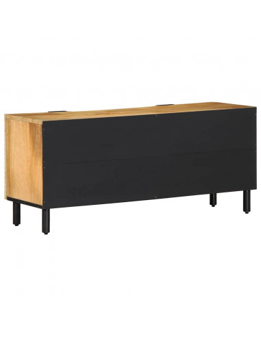 Mobile Porta TV Marrone 105x33x46cm in Legno Massello di Mango