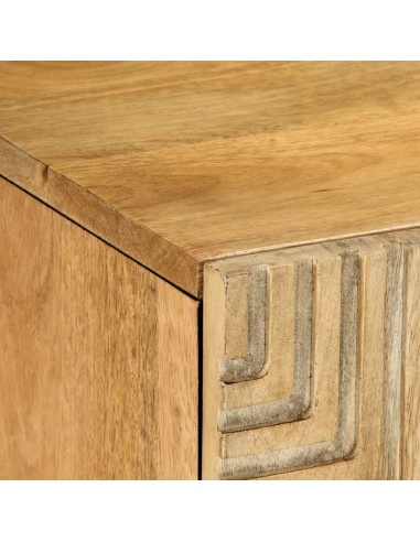 Mobile Porta TV Marrone 105x33x46cm in Legno Massello di Mango