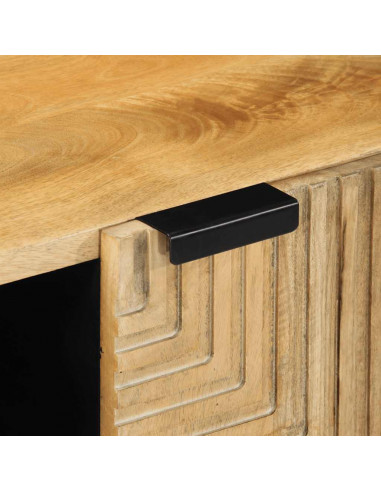 Mobile Porta TV Marrone 105x33x46cm in Legno Massello di Mango