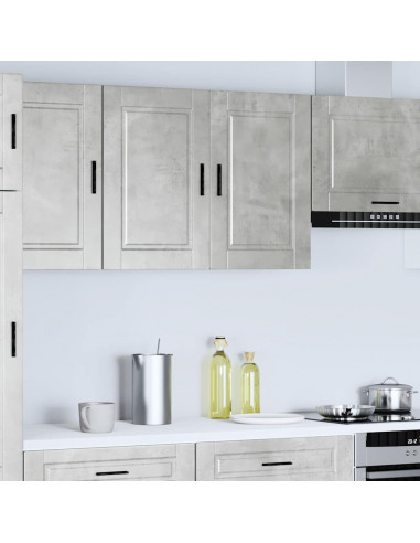 Pensile da Cucina Porto Grigio Cemento in Legno Multistrato