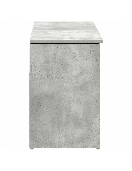Scarpiera Grigio Cemento 102x30,5x45 cm in Legno Multistrato