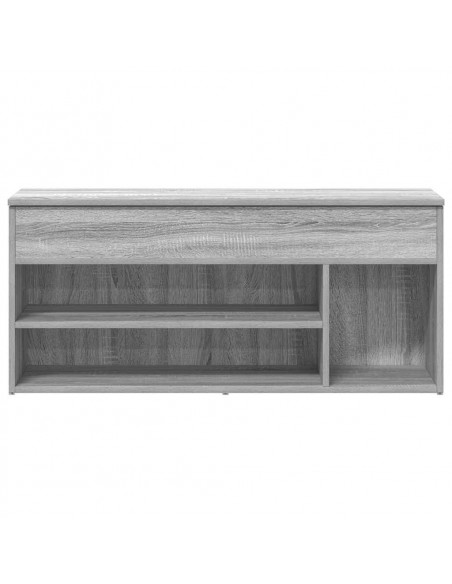 Scarpiera Grigio Sonoma 102x30,5x45 cm in Legno Multistrato