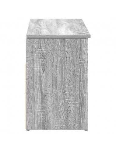 Scarpiera Grigio Sonoma 102x30,5x45 cm in Legno Multistrato