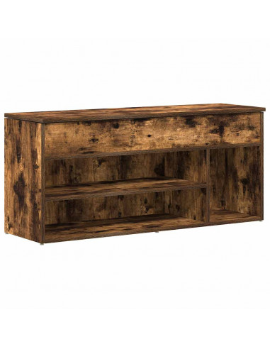 Scarpiera Rovere Fumo 102x30,5x45 cm in Legno Multistrato