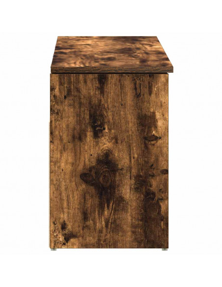 Scarpiera Rovere Fumo 102x30,5x45 cm in Legno Multistrato