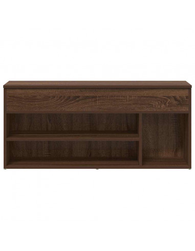 Scarpiera Rovere Marrone 102x30,5x45 cm in Legno Multistrato