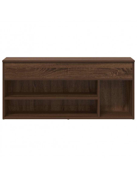 Scarpiera Rovere Marrone 102x30,5x45 cm in Legno Multistrato