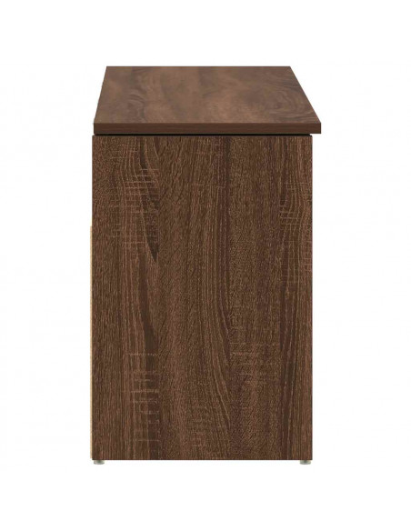 Scarpiera Rovere Marrone 102x30,5x45 cm in Legno Multistrato