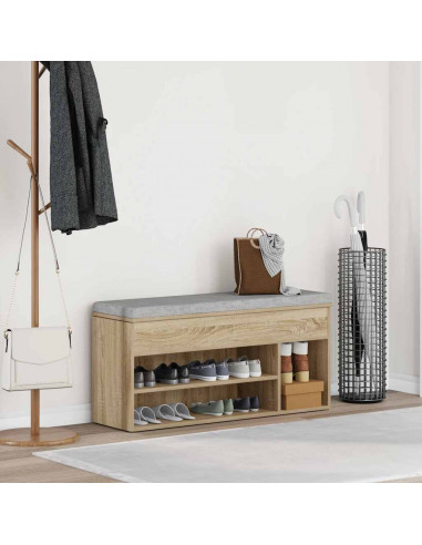Scarpiera Rovere Sonoma 102x30,5x45 cm in Legno Multistrato