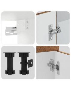 Set Mobili da Cucina 11 pz Kalmar Legno Vecchio in Truciolato 2