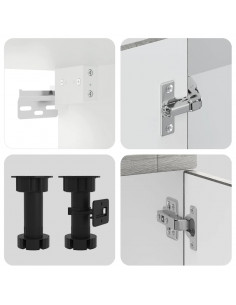 Set Mobili da Cucina 11 pz Porto Grigio Sonoma in Truciolato 2