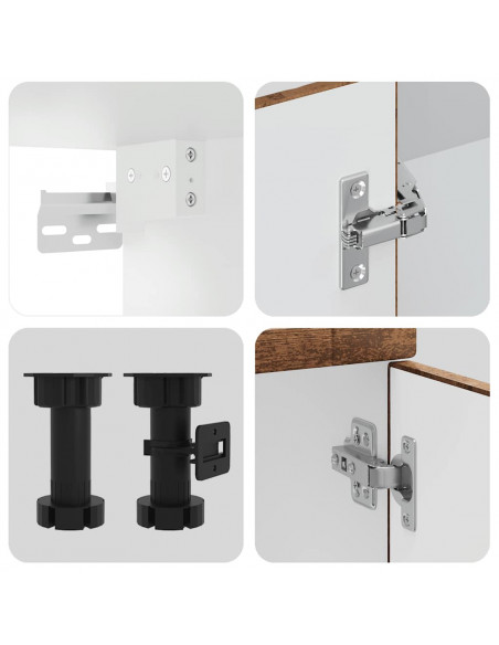 Set Mobili da Cucina 11 pz Porto Legno Antico in Truciolato