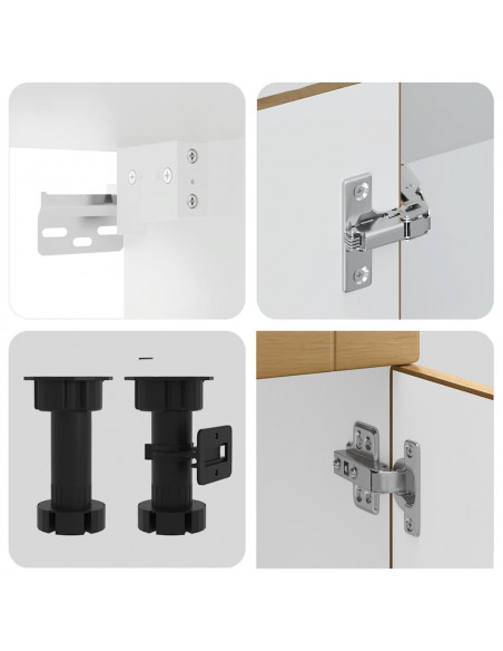Set Mobili da Cucina 11 pz Porto Rovere Artigianale Truciolato