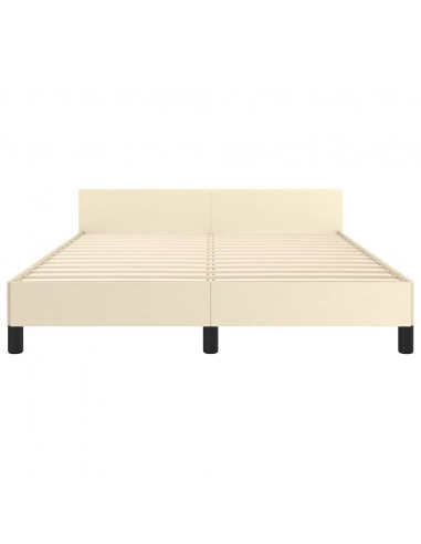 Giroletto con Testiera senza Materasso Crema 140x200 cm