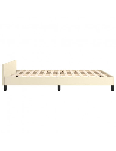 Giroletto con Testiera senza Materasso Crema 140x200 cm