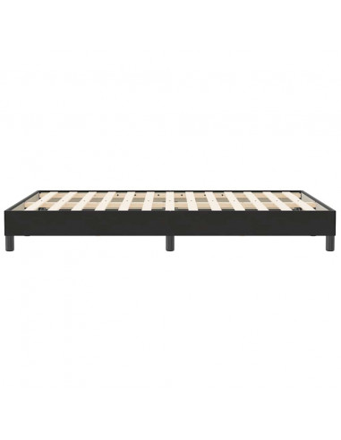 Giroletto senza Materasso Nero 120x210 cm Velluto