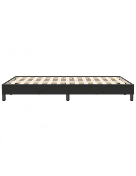 Giroletto senza Materasso Nero 120x210 cm Velluto