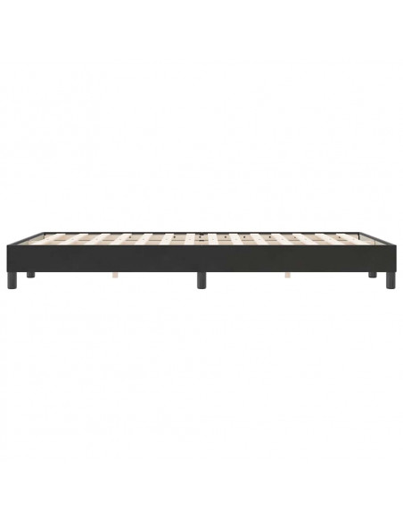 Giroletto senza Materasso Nero 120x220 cm Velluto