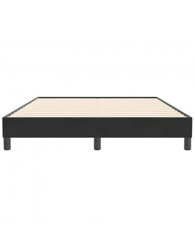 Giroletto senza Materasso Nero 140x210 cm Velluto