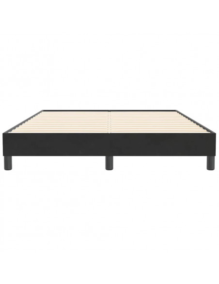 Giroletto senza Materasso Nero 140x210 cm Velluto