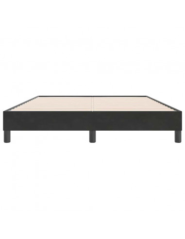 Giroletto senza Materasso Nero 140x220 cm in Velluto