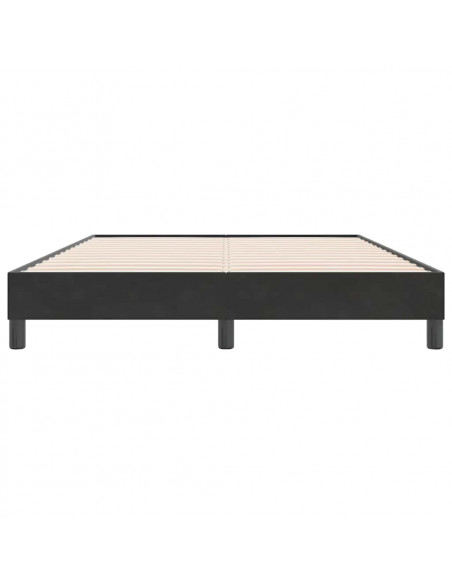 Giroletto senza Materasso Nero 140x220 cm in Velluto