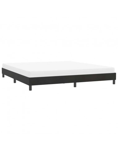 Giroletto senza Materasso Nero 180x210 cm in Velluto