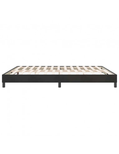 Giroletto senza Materasso Nero 180x210 cm in Velluto