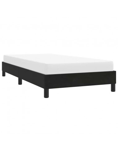 Giroletto senza Materasso Nero 90x220 cm in Velluto